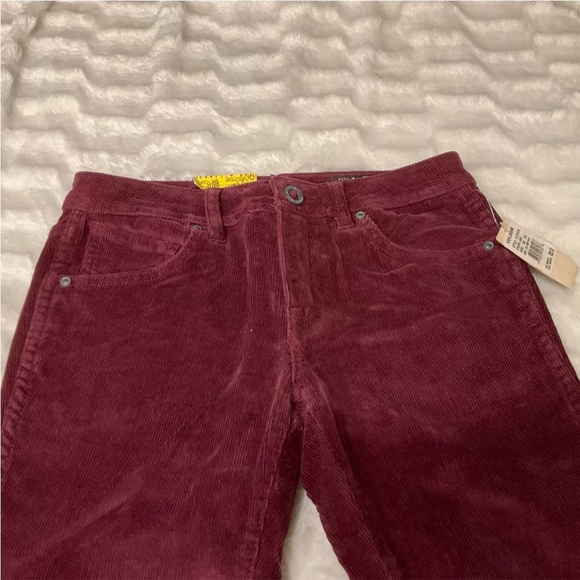 Volcom Corduroy Pants Cabernet Straight Big Youth‎ Size 28 NWT - Picture 7 of 13